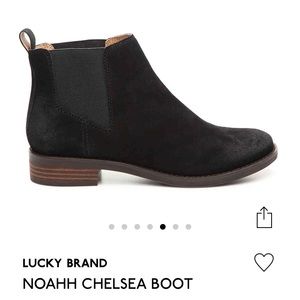 Lucky Brand Black Suede Noahh Chelsea Boot 8.5